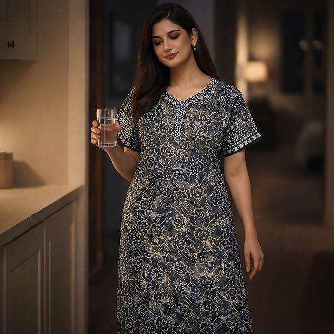 ZAYU Nighty | Authentic Batik Style Print